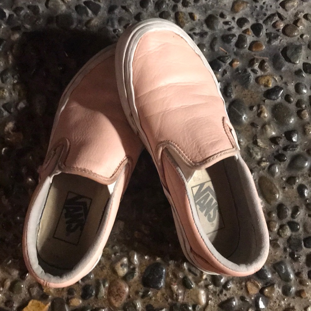 Light pink slip on Vans